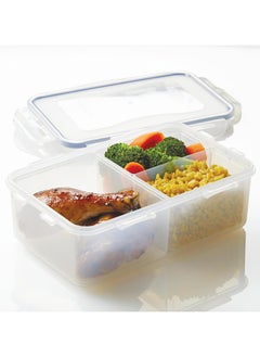 LOCK & LOCK LocknLock 1L Rectangular  Airtight Food Storage with Divider  - BPA-Free, Microwave, Freezer, and Dishwasher Safe  - Image 4