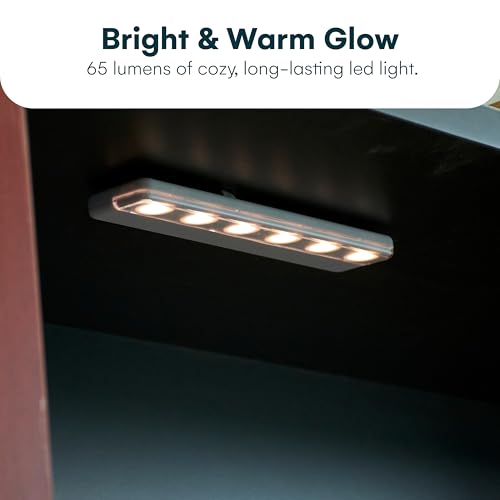 Brilliant Evolution 0.9" Ultra-Thin Wireless Under Cabinet Lights Battery-Operated LED Fixtures - 8.5" L Stick-On Push Lighting - 65 Lumens Warm White, Timer Included for Kitchen, Closet NAD Counter - Image 5