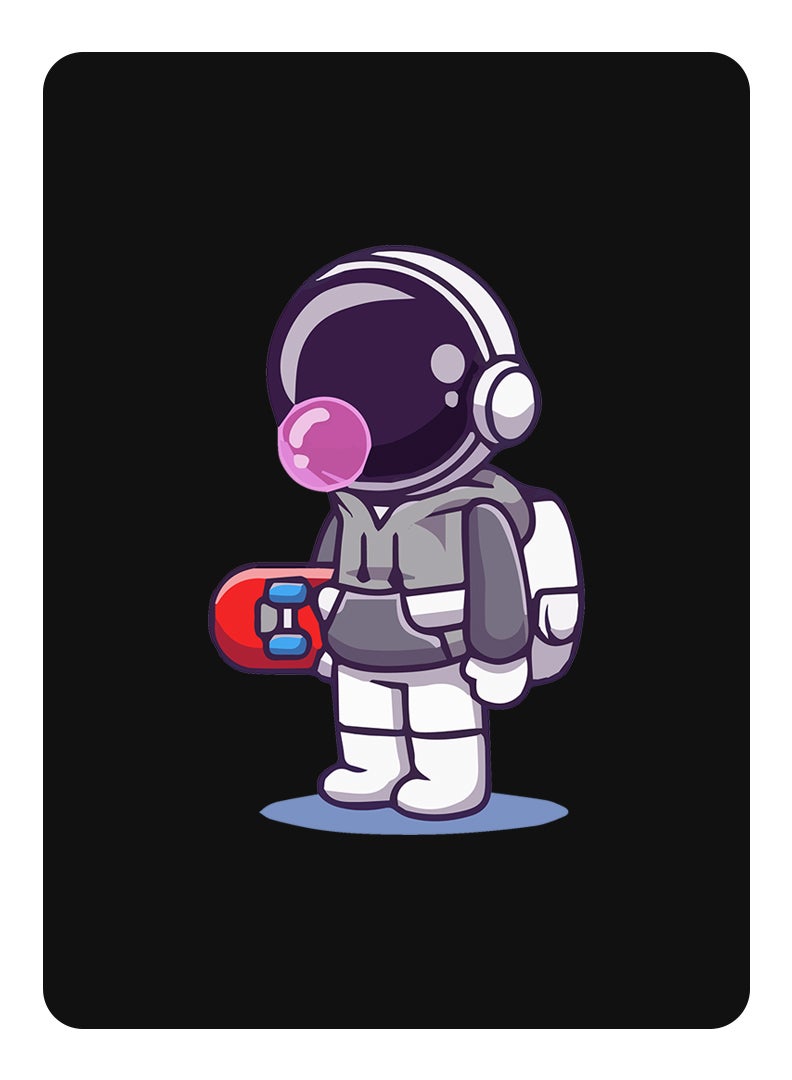Theodor Protective Flip Case For Realme Pad 10.4 With Trifold Stand Auto Wake Sleep Shockproof Cover Astronaut holding skateboard - Image 1