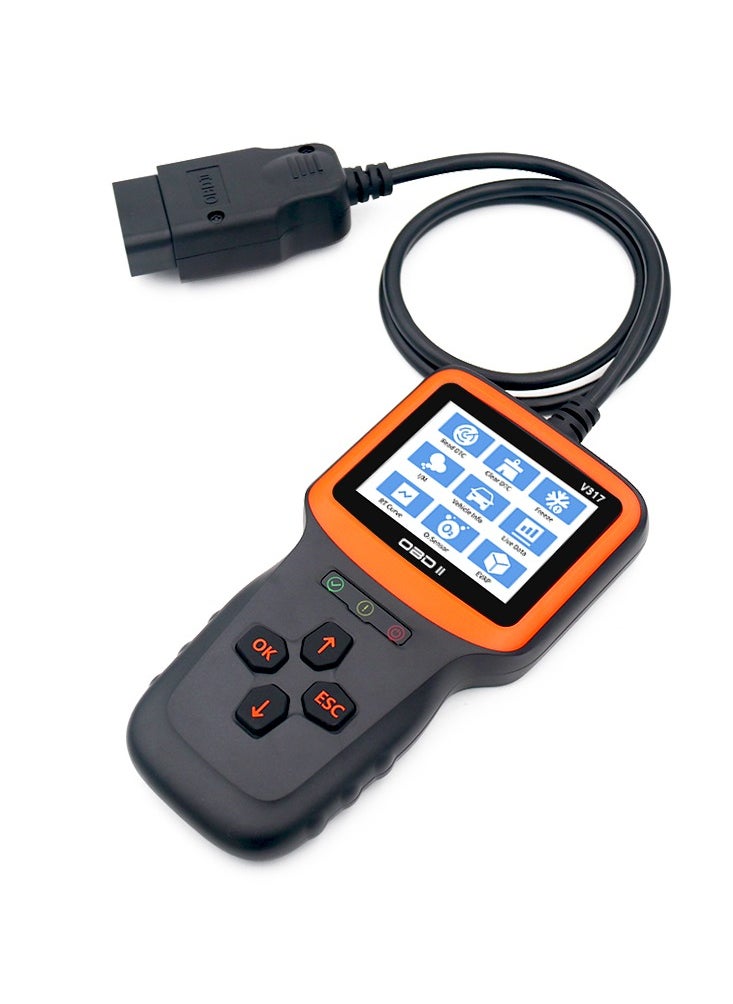 Generic - OBDII Scanner Diagnostic Tool, Vehicle Check Engine Code Readers with Reset and I/M Readiness for All Vehicles - Image 1