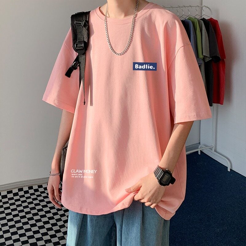 100% cotton fattened plus size fat 2-150 kg summer trend loose casual t-shirt for boys, teenagers and students - Image 3