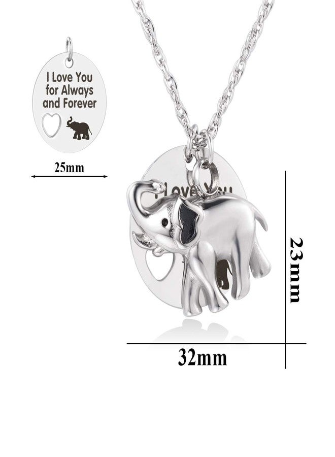 Gredstar I Love You for Always and Forever Elephant Urn Necklace for Ashes Cremation Urn Pendant Keepsake Jewelry (I Love You for Always and Forever) - Image 4