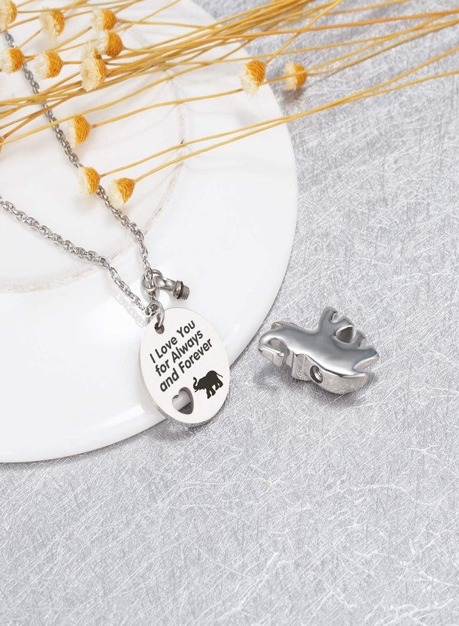 Gredstar I Love You for Always and Forever Elephant Urn Necklace for Ashes Cremation Urn Pendant Keepsake Jewelry (I Love You for Always and Forever) - Image 5