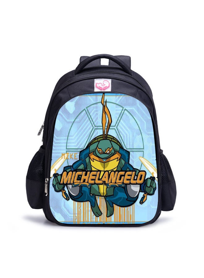 Cartoon Children's Schoolbag Kindergarten Backpack Set 3-6 Years Old Shoulder Bag Spot Direct Sales-Color:Turtle 08 Large  - Image 4