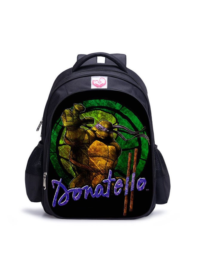 Cartoon Children's Schoolbag Kindergarten Backpack Set 3-6 Years Old Shoulder Bag Spot Direct Sales-Color:Turtle 08 Large  - Image 2