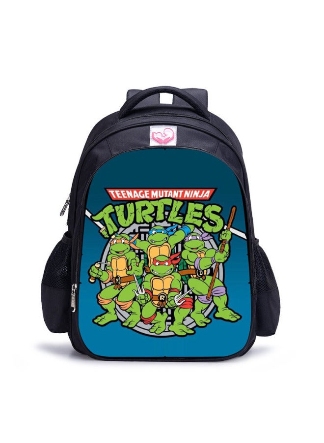 Cartoon Children's Schoolbag Kindergarten Backpack Set 3-6 Years Old Shoulder Bag Spot Direct Sales-Color:Turtle 08 Large  - Image 3