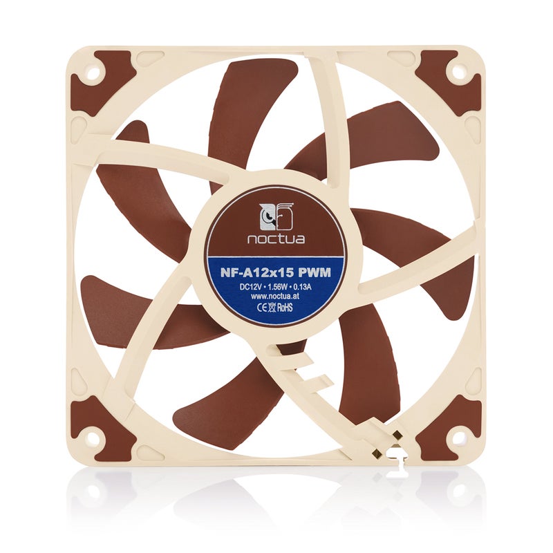 Noctua NF-A12x15 PWM, Premium Quiet Slim Fan, 4-Pin (120x15mm, Brown) - Image 3
