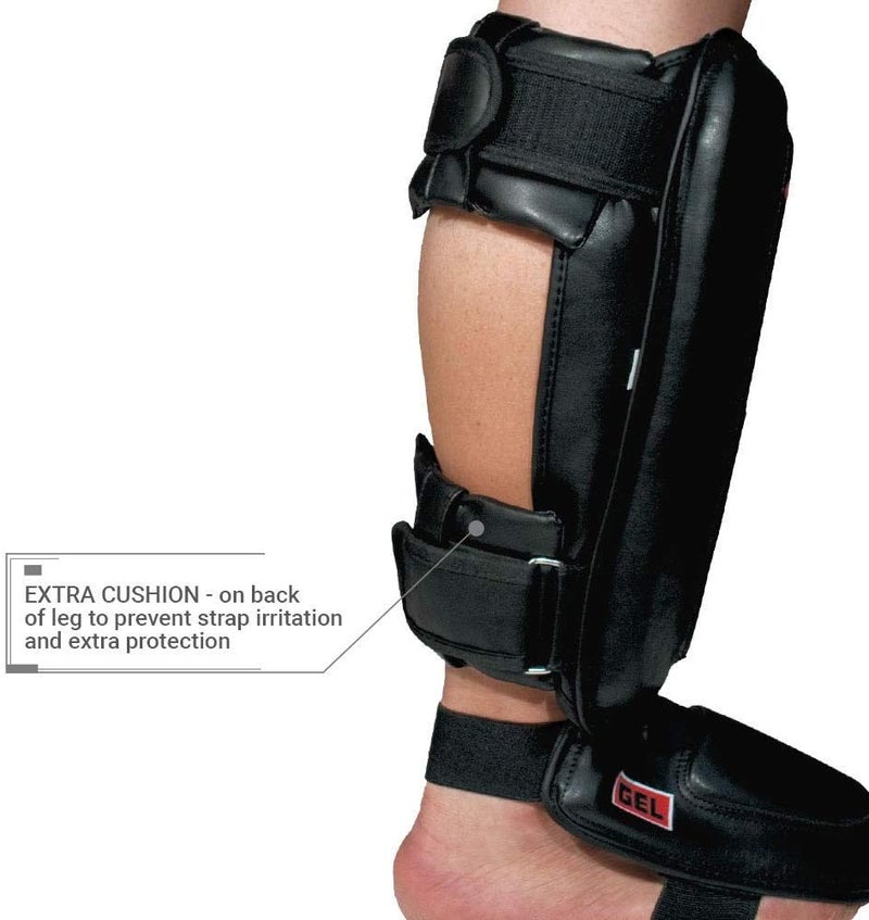 Revgear Defender Gel Heavy Hitter Shin Guards | Gel Padding | Extra Comfortable | Pre-Curved | Extra Cushion | Great Fit - Image 2
