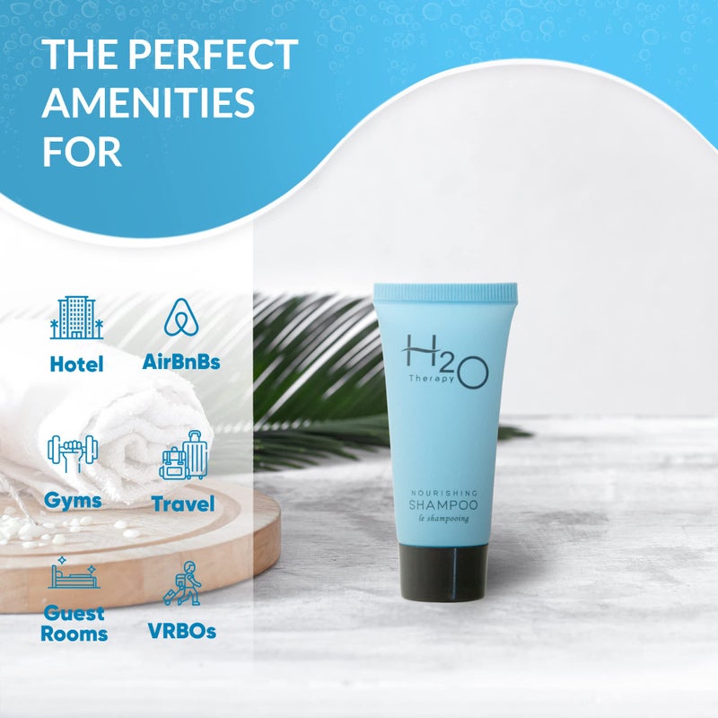 H2O Therapy Shampoo, Travel Size Hotel Hospitality, 0.85 oz (Case of 20) - Image 2