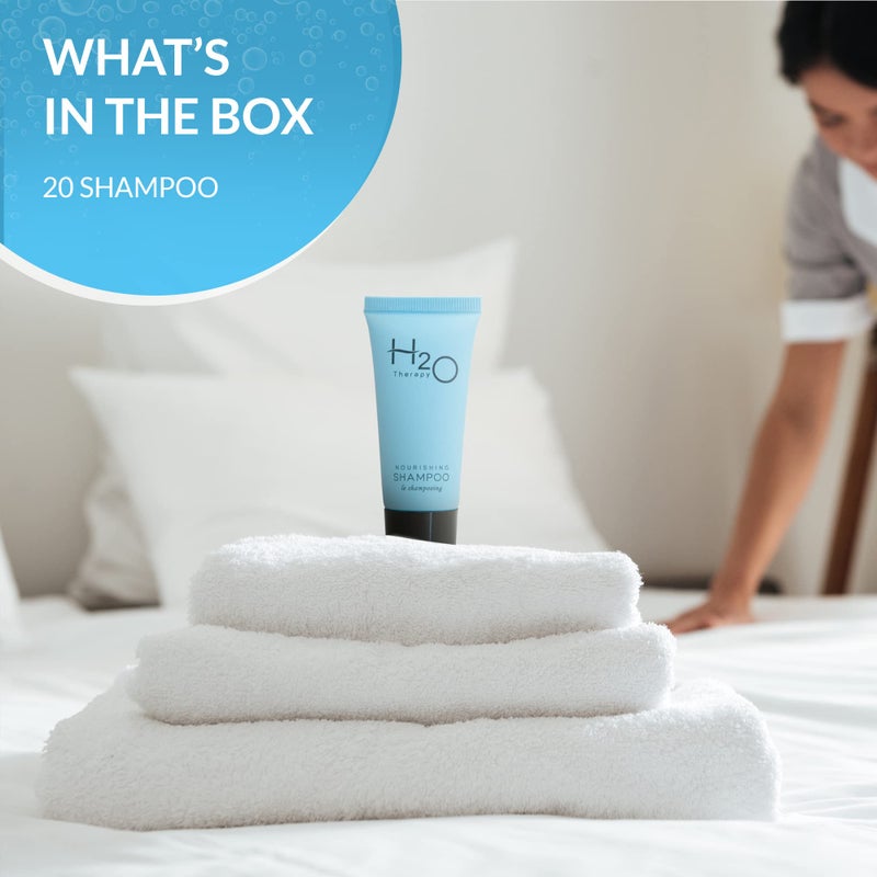 H2O Therapy Shampoo, Travel Size Hotel Hospitality, 0.85 oz (Case of 20) - Image 3