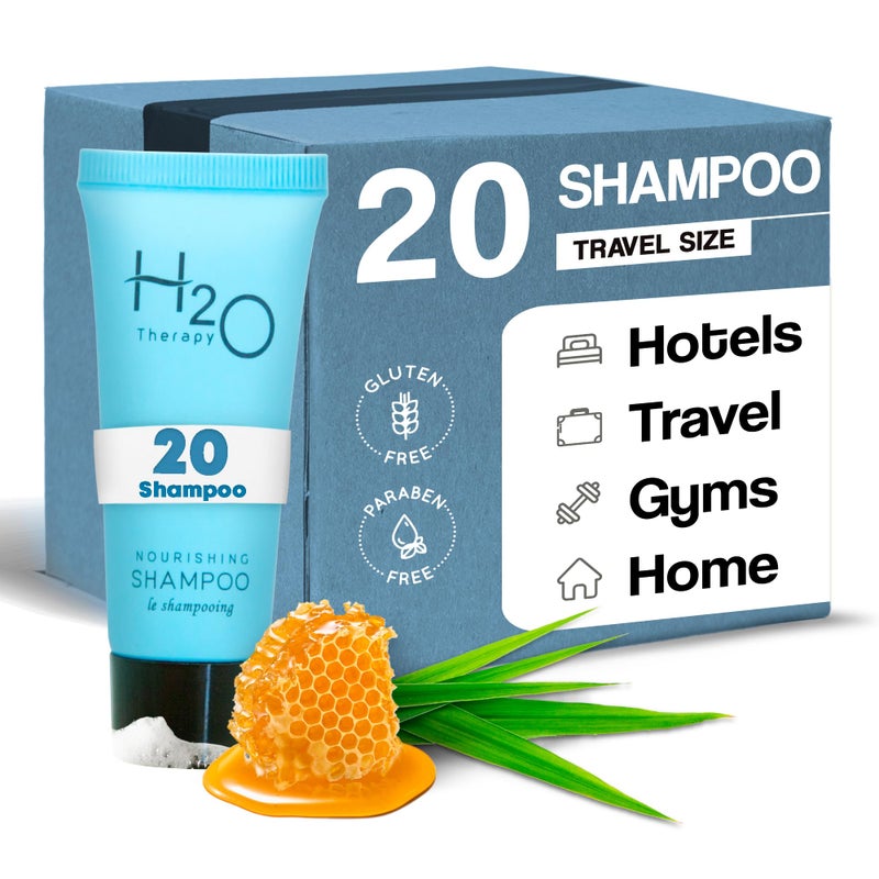 H2O Therapy Shampoo, Travel Size Hotel Hospitality, 0.85 oz (Case of 20) - Image 1