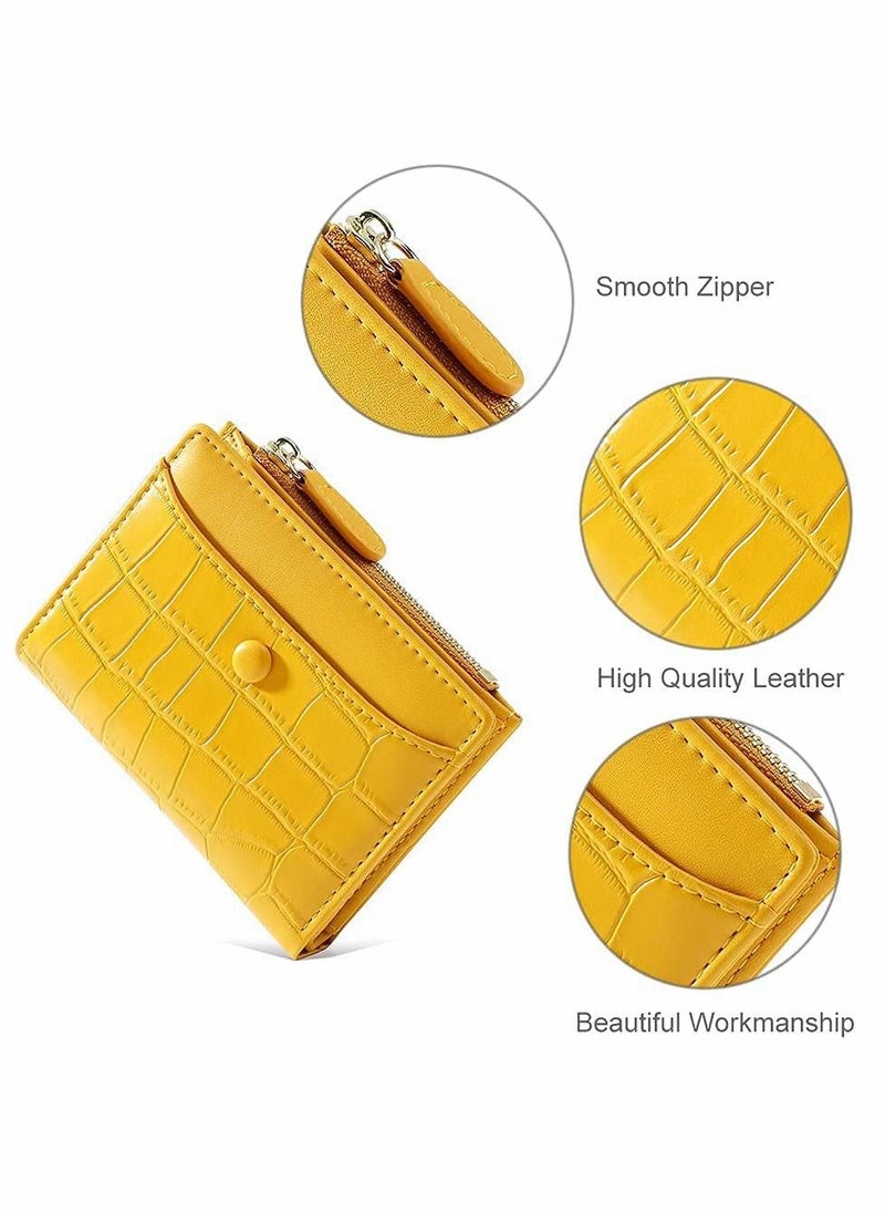 Excefore Small Purses for Women Fashion Stone Pattern Girls Wallet Thin and Light Card Holder Organizer (Pink)  - Image 3
