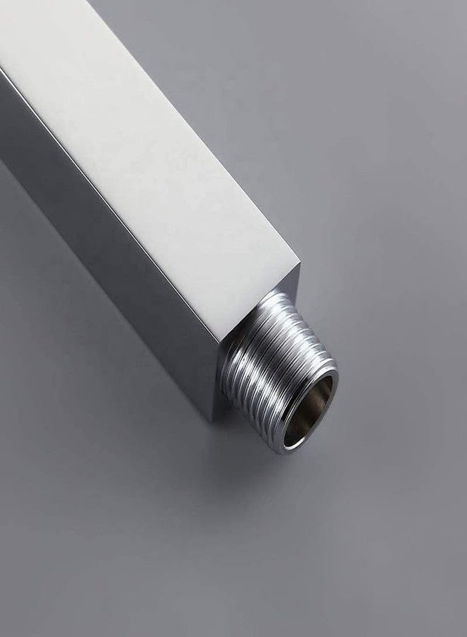 Cloudtail® Shower Road|Bar|Arm|Stick|Pole|For Round|Square|Over Head Shower|With Wall Flange|Screws|Hook|Ideal For: Bathroom|Kitchen|Material: Stainless Steel|Color: Silver|Size: 9 Inch|Set Of 1 - Image 5