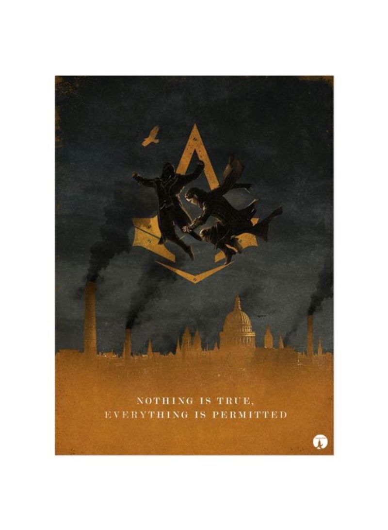 RKN Assassin's Creed Printed Mousepad Brown/Black/White