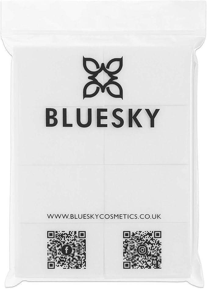 Bluesky مناديل بلوسكاي خالية من الوبر لإزالة طلاء الأظافر جل، عبوة تحضير وتنظيف فائقة الامتصاص مكونة من 100 قطعة - Image 1