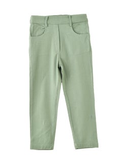 Jelliene Girls Green Stretch Pants  - Image 1