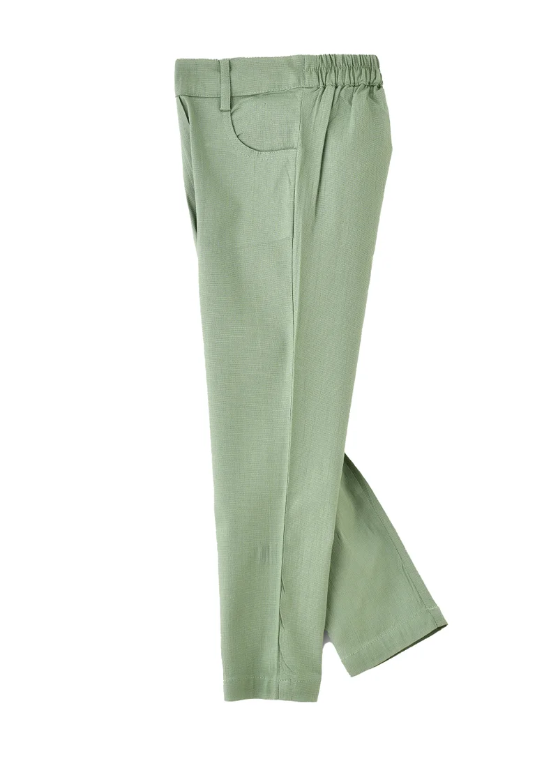 Jelliene Girls Green Stretch Pants