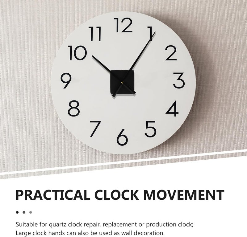 1 Set Clock Mechanism Parts with DIY Hands Mute Replacement Kit for Wall Clocks Durable Easy to Use for Repairing and Customizing - Image 3