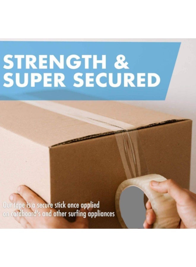 QUALITY Clear Packing Tape 100 Yards x 5 Rolls - Heavy Duty Transparent Shipping & Moving Tape for Boxes, Office, Home & Crafts - Image 5