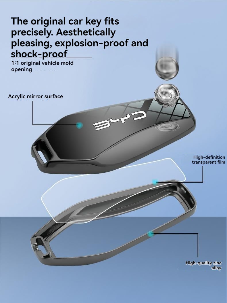 BYD Han EV key set Song Plus Qin Plus car Tang Yuan Pro 24 model seal DMI seagull frigate buckle - Image 3