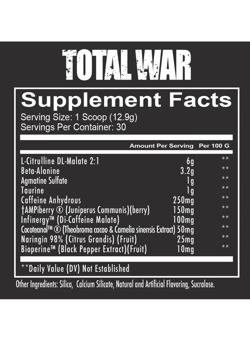 REDCON1 Total War Pre Workout Green Apple Flavor, 424g - Image 2