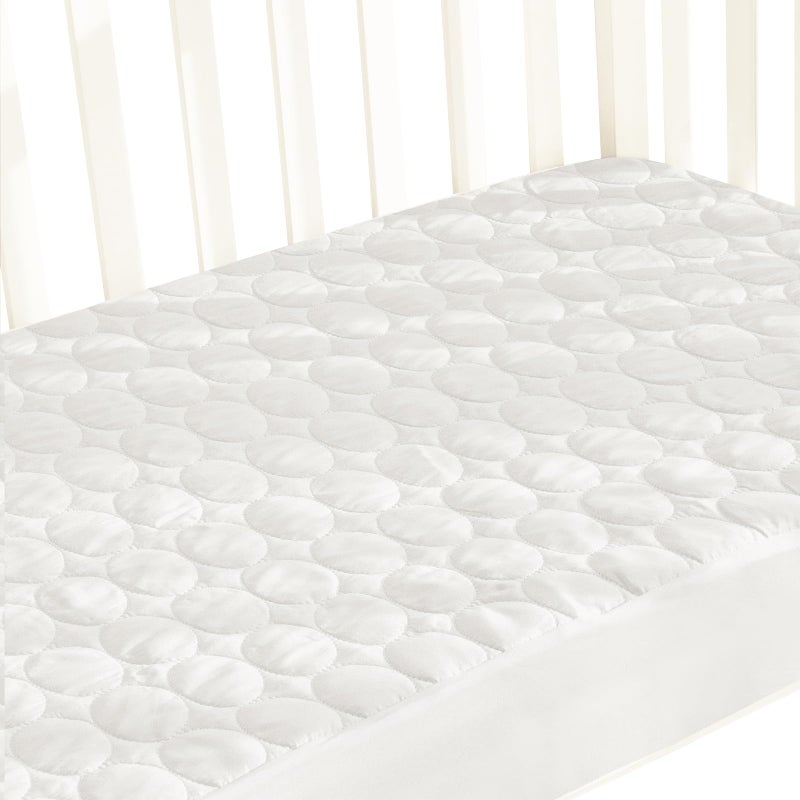 Biloban Crib Mattress Protector Pad Waterproof, Toddler Waterproof Crib Mattress Cover, Machine Washable & Dryer Fit Baby Toddler Bed Mattress Protector (Standard Size 52” x 28”) - Image 1