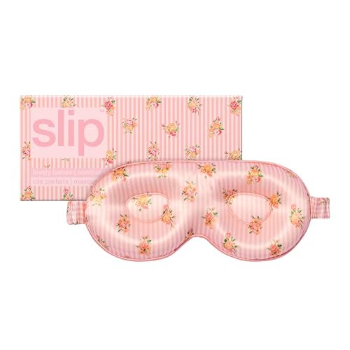 slip Petal Contour Sleep Mask Pure Silk 100 Mulberry Silk Contoured Design for Optimal Light Blocking Comfort Soft Gentle on Skin Adjustable Strap for Perfect Fit Ideal for Restful Sleep
