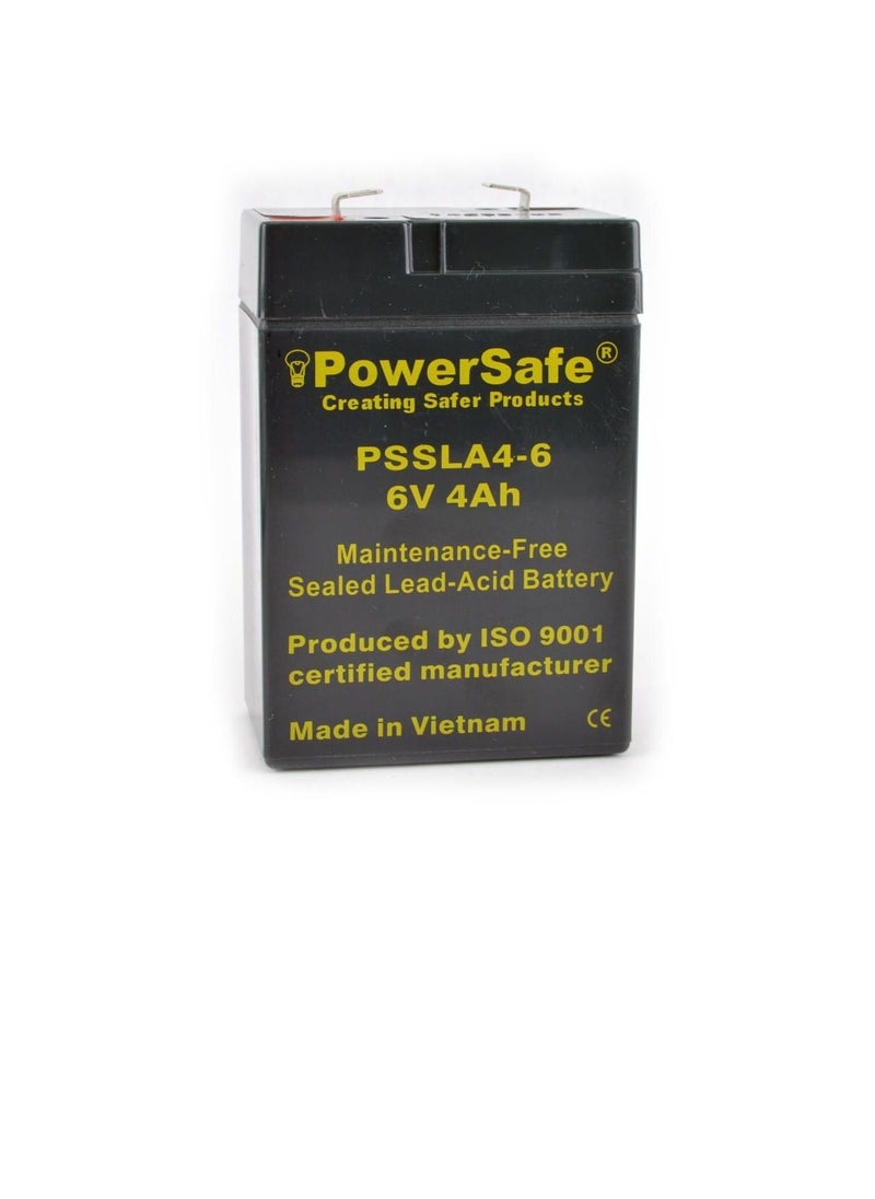 Powersafe PowerSafe Sealed Lead Acid Battery 6V-4Ah PSSLA 4-6  - Image 1