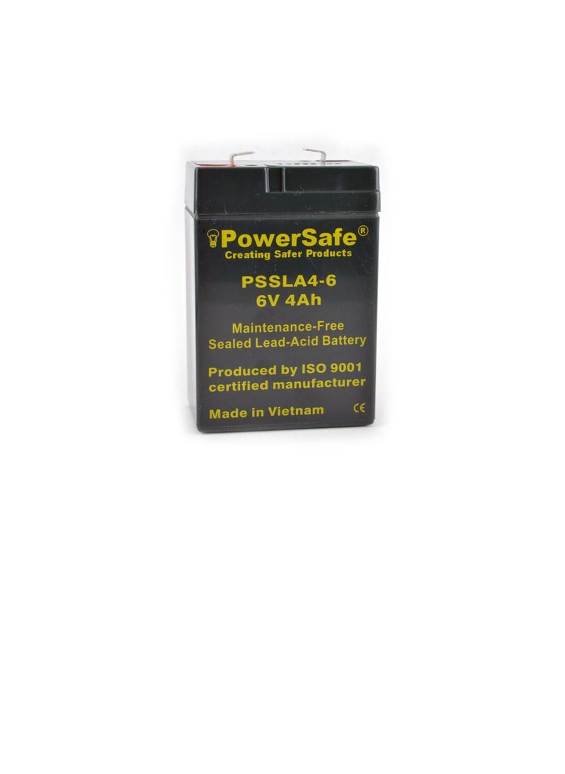 Powersafe PowerSafe Sealed Lead Acid Battery 6V-4Ah PSSLA 4-6  - Image 2