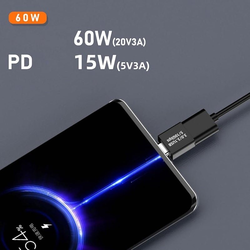 USB C to USB 3 1 Male Adapter 10Gbps Data Transfer and Fast Charging Cable - Image 3