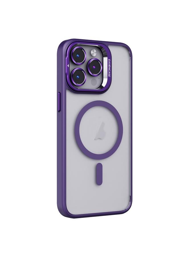 S-TOP Case For iPhone 14 Pro Max Invisible Lens Holder PC + TPU Frosted MagSafe Phone Case - Image 1