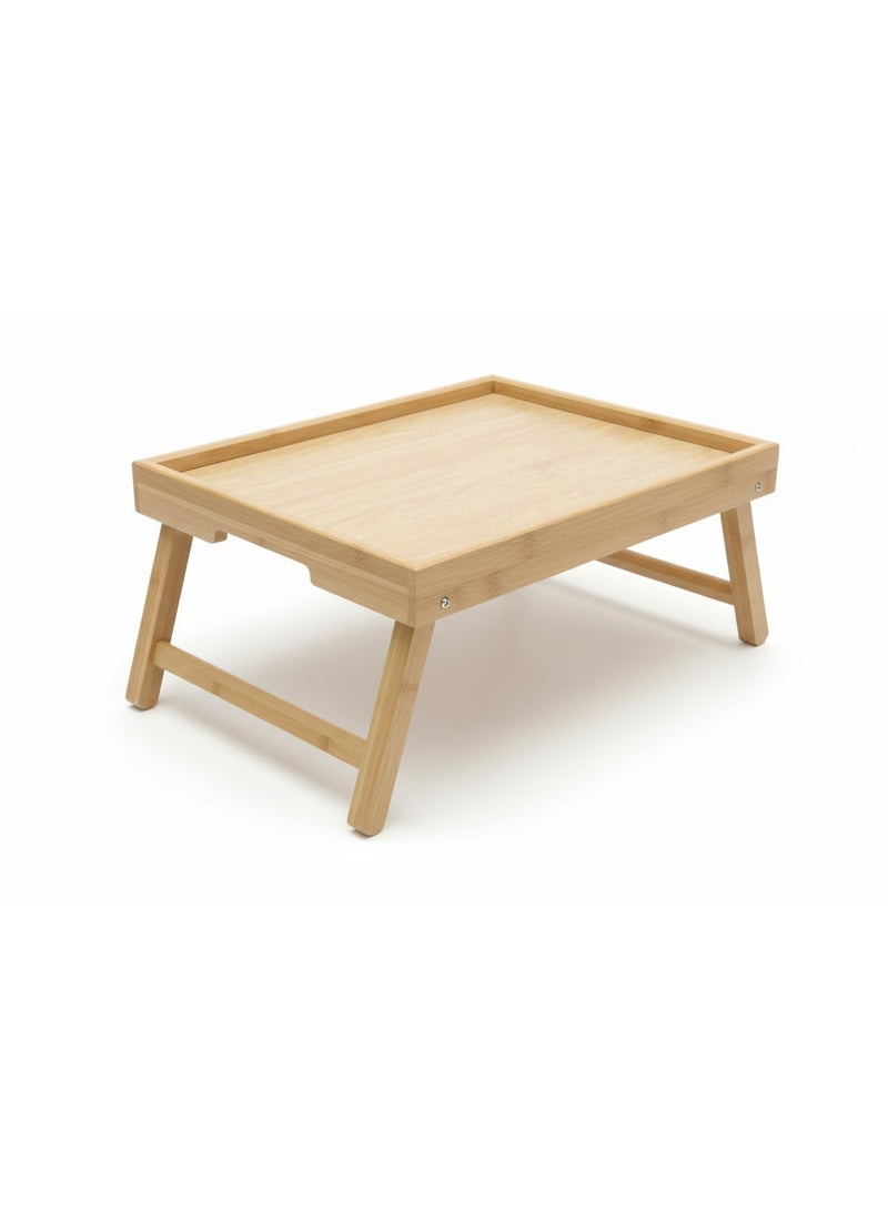 Foldable Wooden Bed Tray – Portable Laptop Desk & Breakfast in Bed