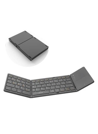 Green Lion Foldable Bluetooth Keyboard, 180mAh Battery Capacity, 20-30 Days Working Time, Comfortable & Quiet Typing, 5 Million Times Keystroke Life, 10m Working Distance, 10 Minutes Sleep Time, Type-C Charging Port, For Mobile Phone/iPad/TV/Tablet/Computer/TV Box/iPhone/Samsung & Other Devices - Gray - pzsku/Z8835C1F130D339FA25AFZ/45/1745025608/40ba1bab-6cff-421a-80be-eae66586c78a