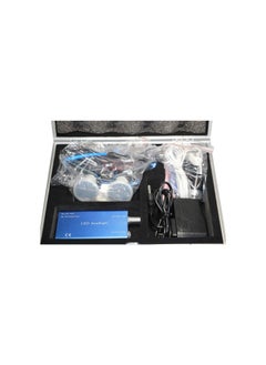 Generic Dental Binocular Loupes 3.5X 420mm + LED Head Light Lamp +Aluminum Box (Blue)  - Image 3