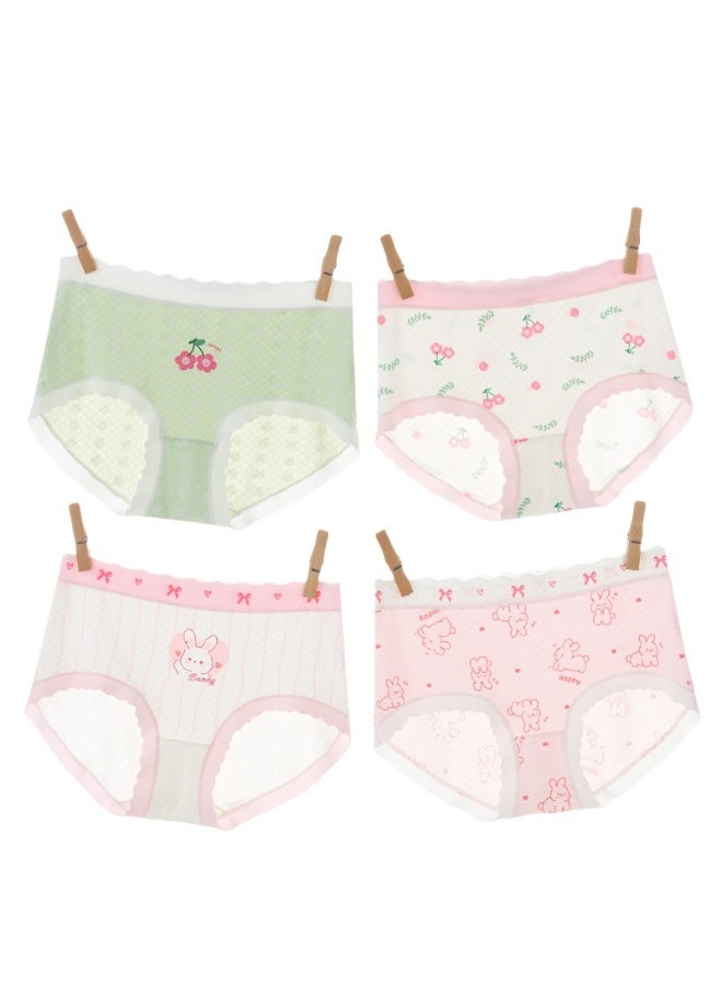 KUYING New Comfortable Skin friendly Breathable Underwear Set 0f 4