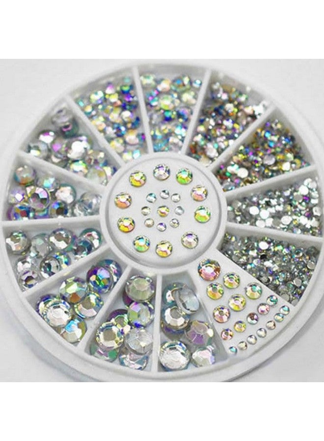 Diy 3D مسمار الفن مانيكير الديكور عجلة الاكريليك الكريستال بريق الراين - 12 الشكل - Image 1