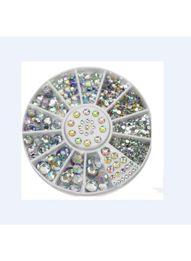 Diy 3D مسمار الفن مانيكير الديكور عجلة الاكريليك الكريستال بريق الراين - 12 الشكل - Image 5