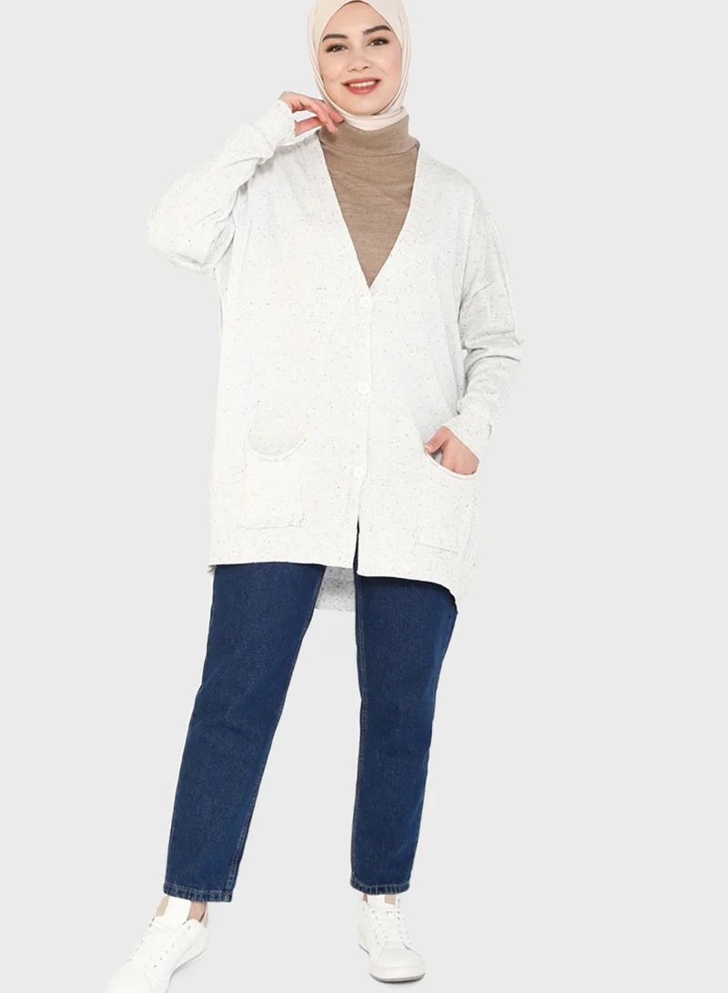 Tavin by Modanisa Pocket Detail Cardigan