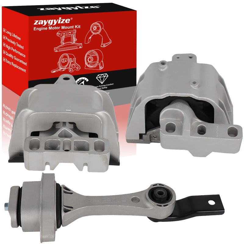zaygyize 3PCS Engine Motor Mount and Transmission Mount Set Compatible with Volkswagen VW Jetta 19992005 for Golf 19992006 for Beetle 19992005 L4 18L 19L 20L Replace A6929A6930A6935 - Image 3