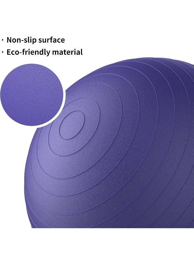 PROIRON Exercise Ball Anti-Burst Yoga Ball Chair with Quick Pump Slip Resistant Gym Ball Supports 500KG Balance Ball for Pilates Yoga Birthing Pregnancy Stability Gym Workout Training - Image 2