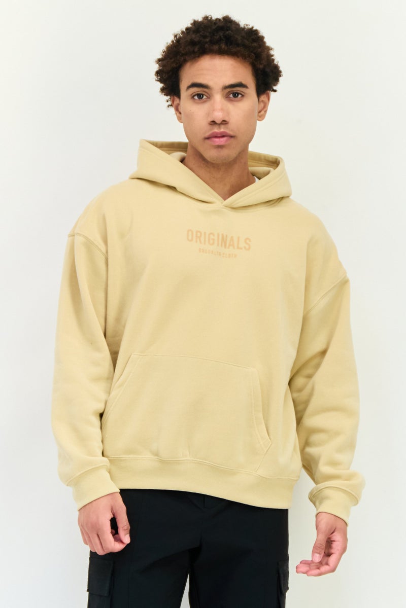 Originals by Brooklyn Cloth Men Sportswear Fit Long Sleeve Outdoor Hoodie, Tan - Image 1