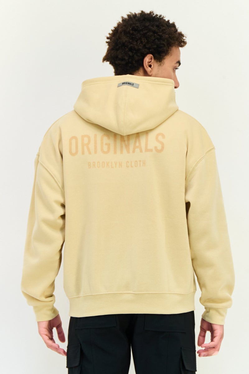 Originals by Brooklyn Cloth Men Sportswear Fit Long Sleeve Outdoor Hoodie, Tan - Image 2