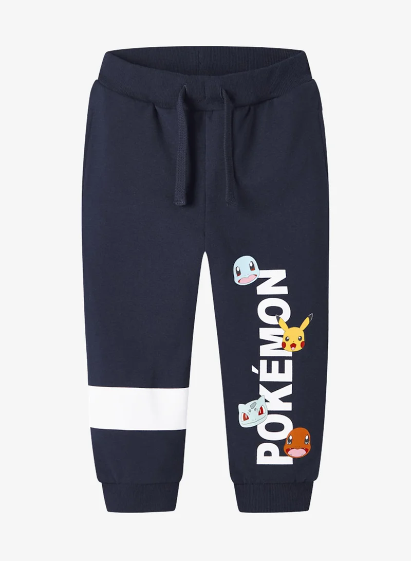 نيم ات بنطال رياضي للأطفال برباط خصر بتصميم بوكيمون