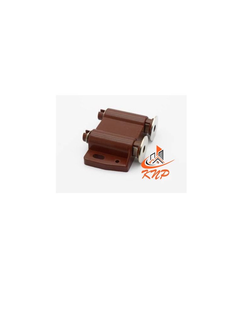 KNP 2pcs Cabinet Magnetic Double Push Catcher - Brown  - Image 1