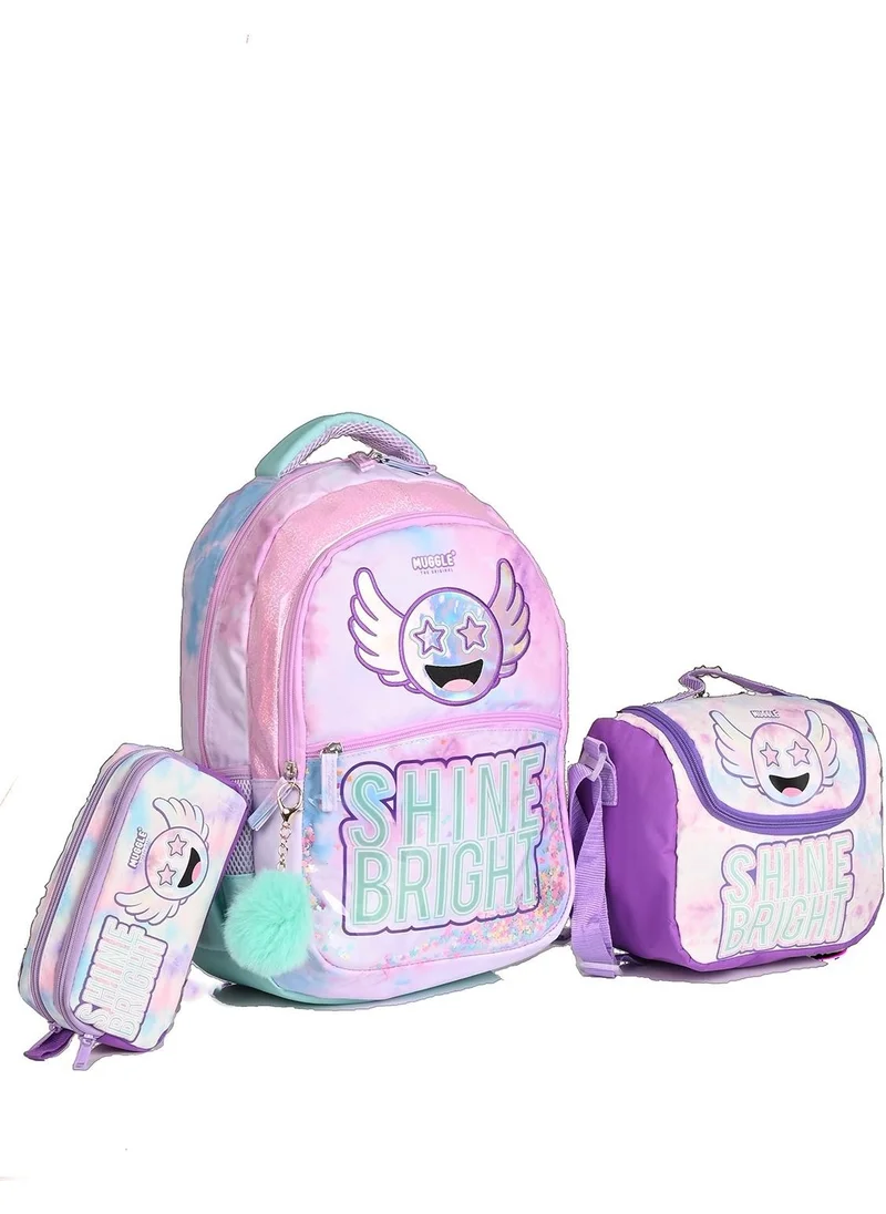 muggle 9106 Shine Bright School Backpack Set of 3