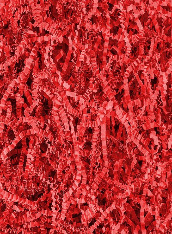 mxxkms 2.2 lbs Red Crinkle Paper Filler - Vibrant Shredded Paper for Gift Baskets, Bulk Box Filler & Packing Stuffing for Christmas, Easter, Birthdays, Gift Wrapping & Parties - Image 1