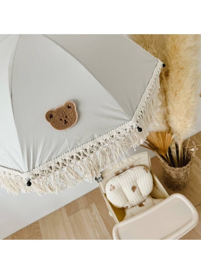 Generic Easy Foldable Lightweight Kids Prop Umbrella Outdoor Sun Protection Baby Beach Umbrella And Chair  - Image 3
