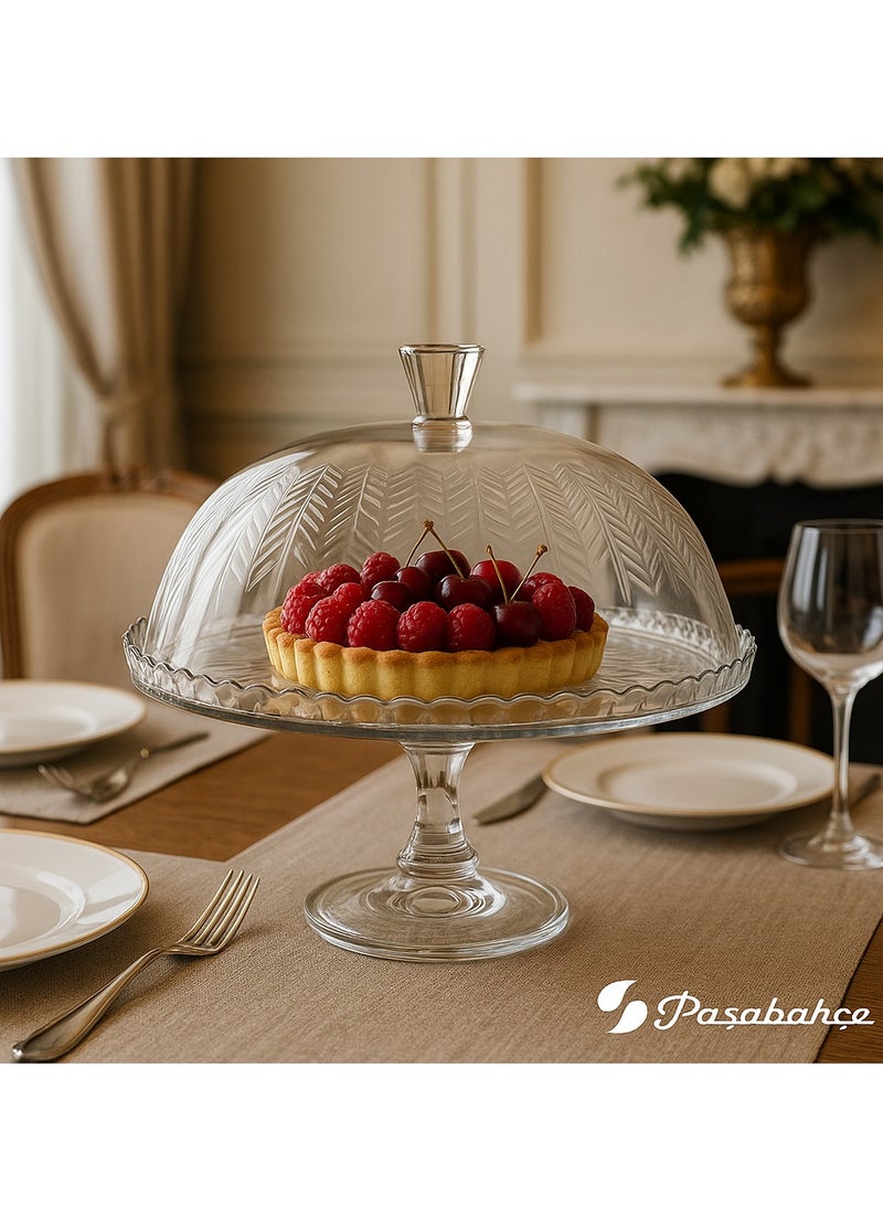 باساباش ✨ أناقة التقديم تبدأ من هنا — غطاء تقديم الحلويات الزجاجي من Pasabahce، لمسة فخامة على كل طاولة! ✨ - Image 3