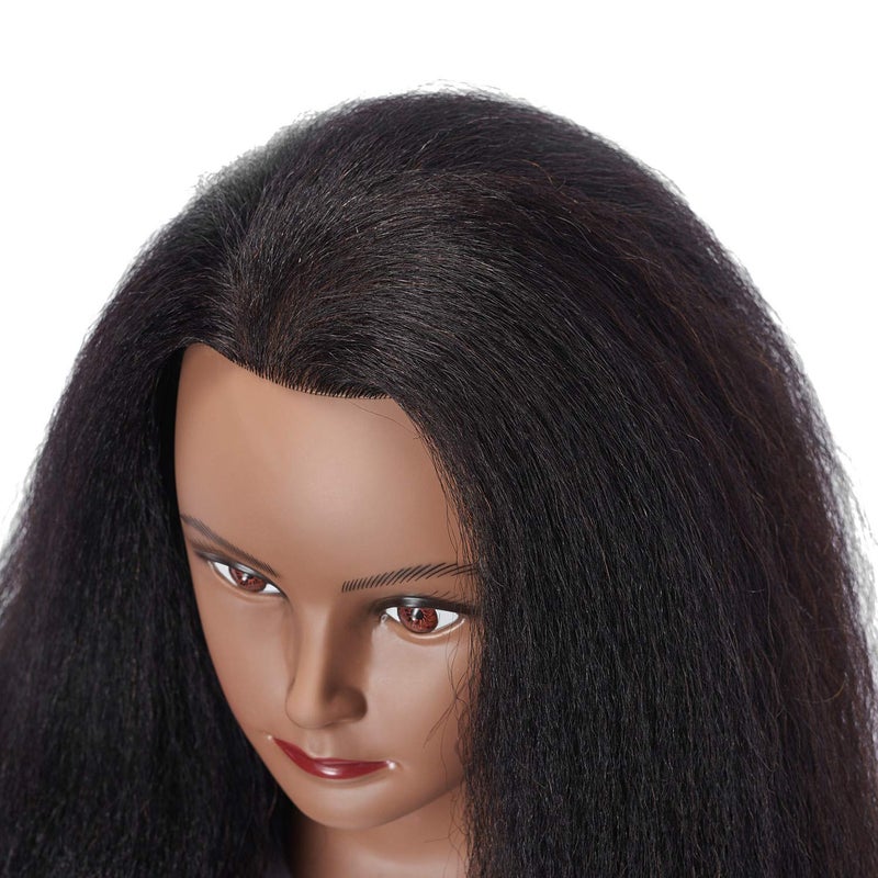 Hairlink رأس مانكن للشعر 100% شعر حقيقي أفريقي لتدريب مصففي الشعر - Image 3
