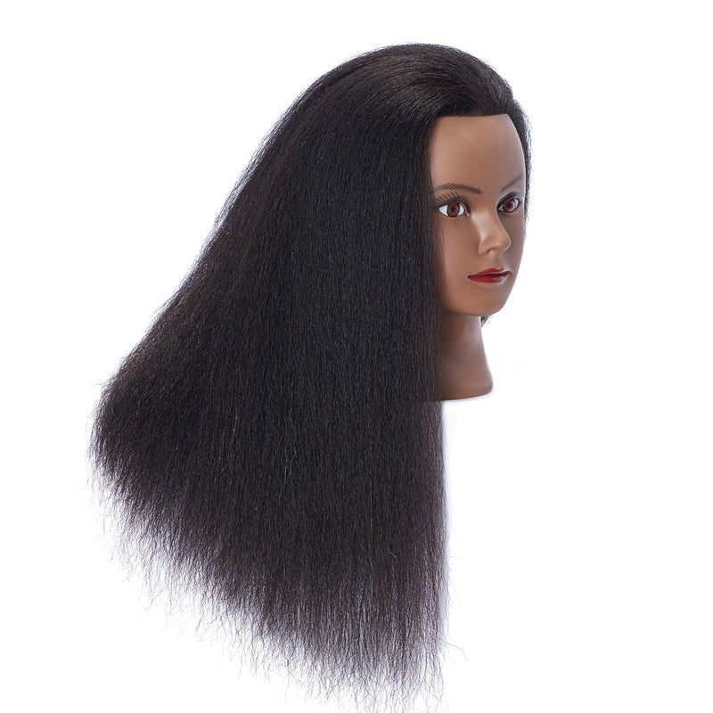 Hairlink رأس مانكن للشعر 100% شعر حقيقي أفريقي لتدريب مصففي الشعر - Image 2